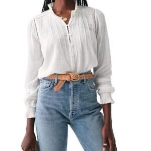 Faherty White Blouse